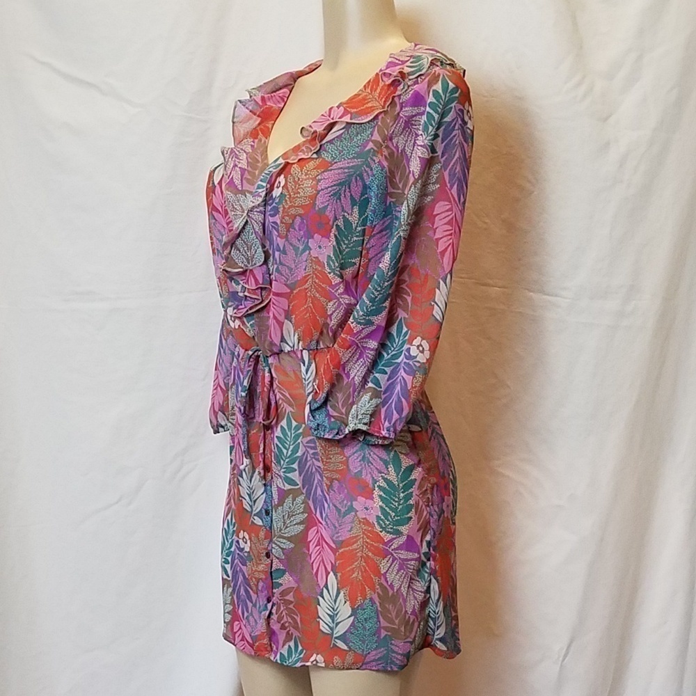 MIMI Chica Sheer Floral Dress